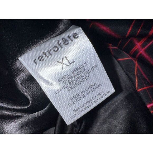 RETROFETE Ariella Black Fireworks Printed Spaghetti Strap Mini Dress Siz… - Picture 9 of 9